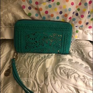 “Buddha Bags” gorgeous green wallet.